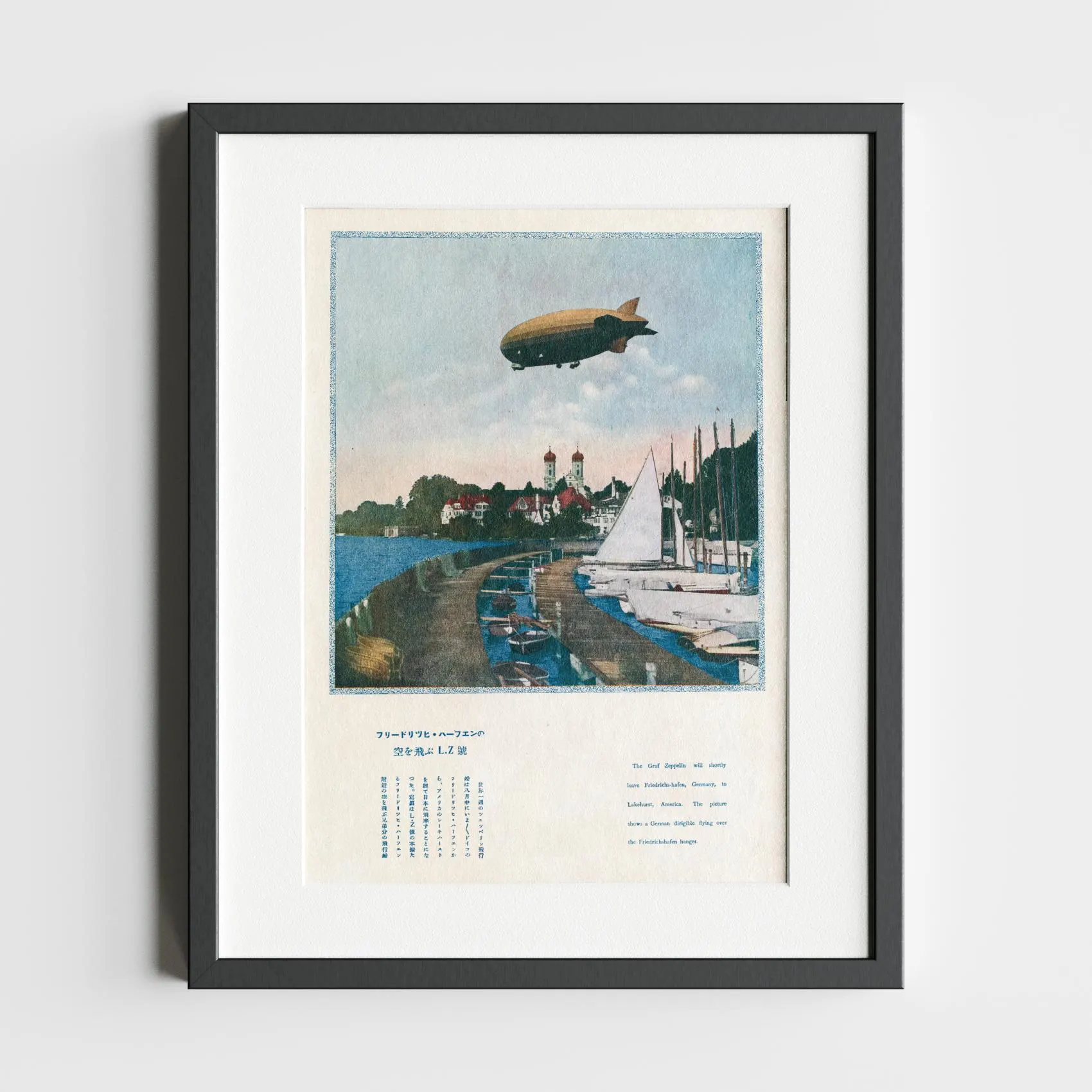 The Graf Zeppelin Over Friedrichshafen 1929